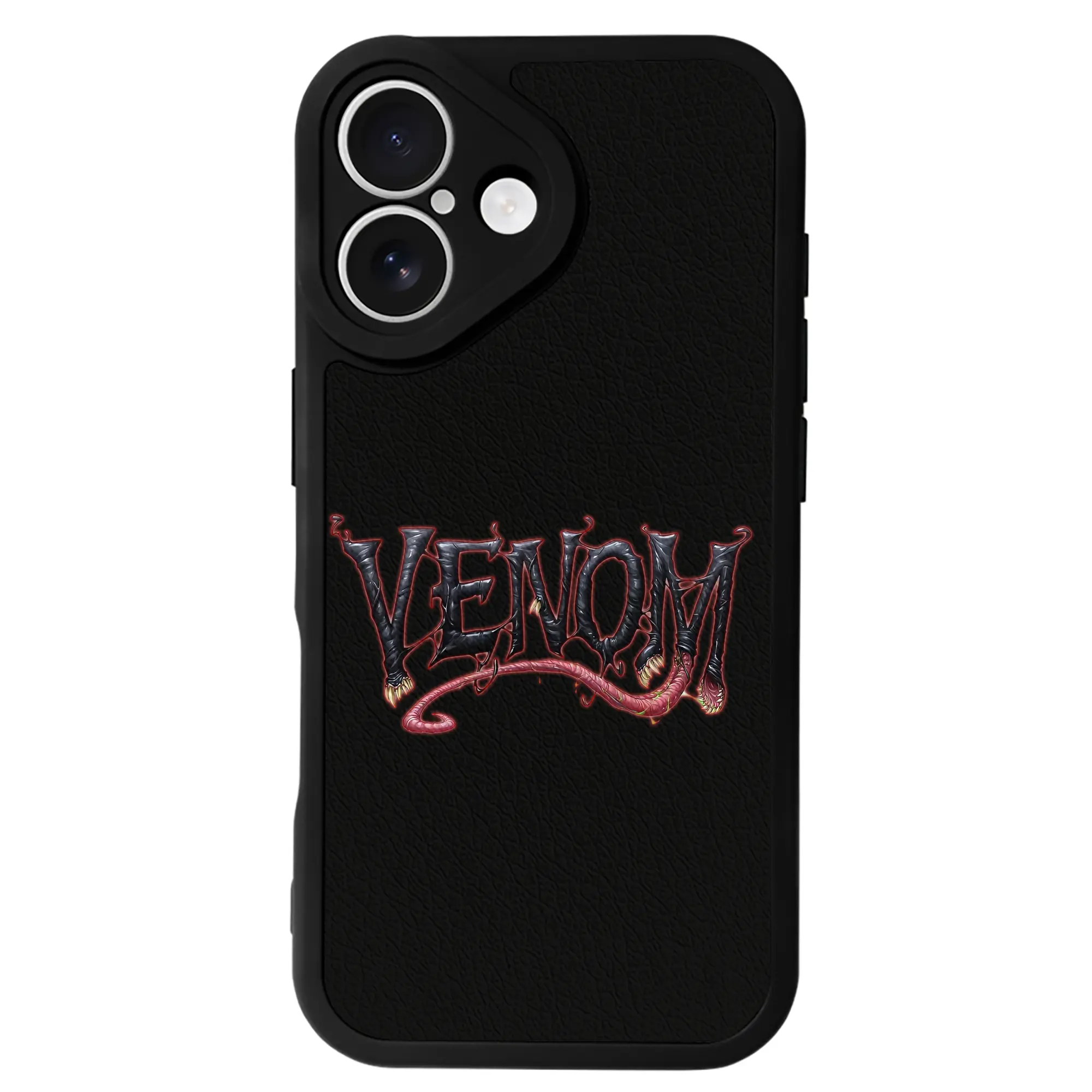 ヴェノム グッズ,ヴェノム - IPhone 16シリーズ対応 ・ シリコンスマホケース ・ レザー調 ・ 高精度フィット ・ 耐衝撃 ・ ワイヤレス充電対応 ・ 精密カット